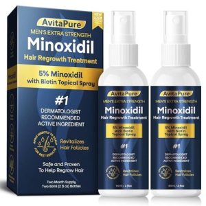 AvitaPure Minoxidil 5% | 2 Bottles Pack